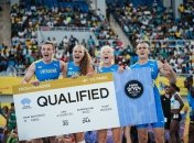 Українська команда у змішаній естафеті 4х400 метрів