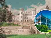 Вход двухэтажного дворца направлен на юг – на каскад парковых галерей.