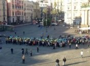 Украинцы в Италии устроили флешмоб