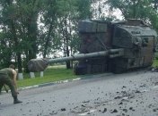 В Белгородской области перевернулся танк 