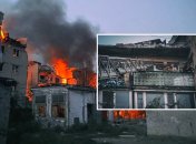 Жителей пострадавшего здания поспешно эвакуировали после обстрела