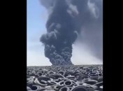На найбільшому звалищі шин в світі спалахнула масштабна пожежа: дим видно з космосу (фото, відео)