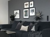 Вітальня в сірих тонах