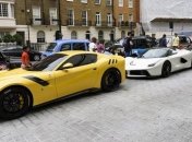 Роскошный автопарк сына катарского шейха на улице Лондона (Фото)