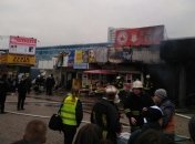 В Киеве у метро "Левобережная" произошел пожар
