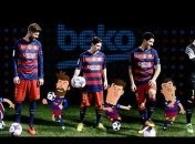 Звезды "Барселоны" стали мультяшными героями (Видео)