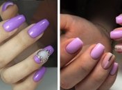 Лиловый маникюр дополнит любой образ
