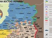 Карта АТО на востоке Украины (13 февраля)