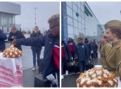 "Советские" солдаты встретили сборную Кубу по футболу в Волгограде