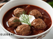 Даже с фрикадельками можно приготовить вкусный борщ