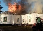 В Черниговской области горел храм периода Гетманщины 