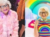 86-летняя бабушка покорила соцсети, благодаря отвязным снимкам (Фото)