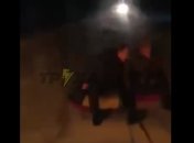 Любители экстремальных покатушек на ледянках попали в жесткое ДТП под Харьковом: момент попал на видео