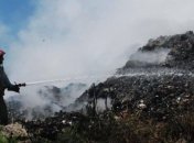 Пожар на Полтавской городской свалке тушат уже двое суток