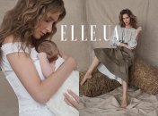 Катя Осадчая снялась с новорожденным сыном для обложки глянца