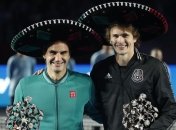 Федерер и Зверев провели выставочный матч в Мексике (Фото, Видео)