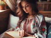 Дівчина вивчає правопис