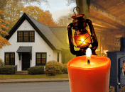 Согреться зимой без отопления поможет керосиновая лампа, буржуйка и свечи