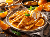 Блинчики в цитрусовой глазури