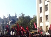 МВД: Под АП кидали дымовые шашки, пострадавших и задержанных нет