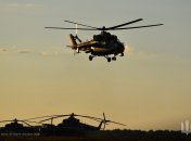 Украинский вертолет в небе