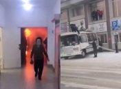 Люди прыгали из окон на автобус: на юге России загорелся торговый центр (видео)