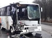 В Хмельницкой области автобус с пассажирами столкнулся с грузовиком