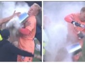 Гловер получил ведром по голове