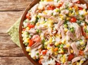 Кто бы подумал, что с рисом получится вкусный салат