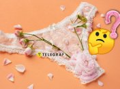 Бантик на жіночих трусах