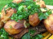 Вкусный картофель в казане