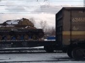 ИС-3 на железнодорожной платформе