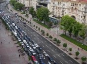 На Крещатике в Киеве частично ограничили движение