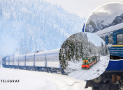 Поезда "Укрзализныци" зимой