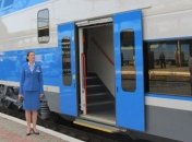 Двухэтажный электропоезд совершил первый рейс Харьков - Киев