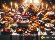 На Рождество украинские хозяйки готовят традиционные 12 постных блюд (изображение создано с помощью ИИ)