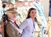 Король Испании Филипп VI с женой Летицией на 40-й годовщине принесения присяги в Сарагосе 4 мая 2024 года