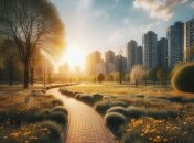 Теплый весенний день в столице