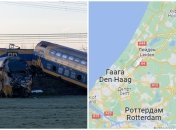 Поезд разбился под Гаагой