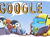 Google отметил дудлом зимние праздники