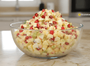 Салат із крабових паличок та граната "Червона рута"