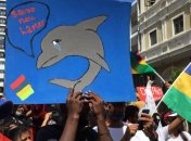 Кораблекрушение близ Маврикия: тысячи людей вышли на протест из-за гибели десятков дельфинов
