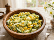 Салат с зеленым луком