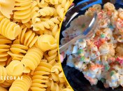Салат из макарон с овощами