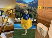 Замість зручних кімнат в стаціонарних будівлях деяких дітей поселили в недороблені глемпи. Фотоколаж "Телеграфу".