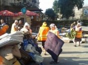 Пожар на баррикаде возле улицы Михайловской потушили