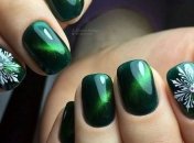 Маникюр 2019: шикарный зеленый цвет придаст вашим ногтям экстравагантности (Фото)