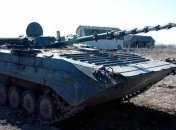 Боевая машина пехоты загорелась на трассе Черниговского района