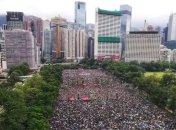 В Гонконге проводится очередная акция протеста