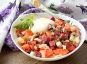 Вкусный и сытный салат